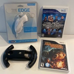 New Nunchuck for Wii, 2 games and wii accessory